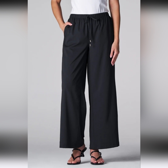 COOLIBAR Petra UPF 50+ Wide Leg Pants Black Sun Protective Lightweight XXL